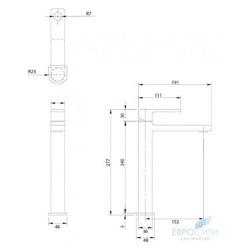 Смеситель для умывальника Omnires Baretti BA7812 BL