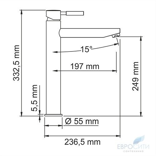 Смеситель для умывальника WasserKraft Main 4103H