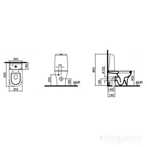 Унитаз Vitra Zentrum 5782B003-0585