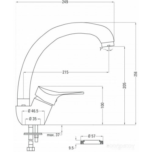 Смеситель Deante Joko BOJ 066M