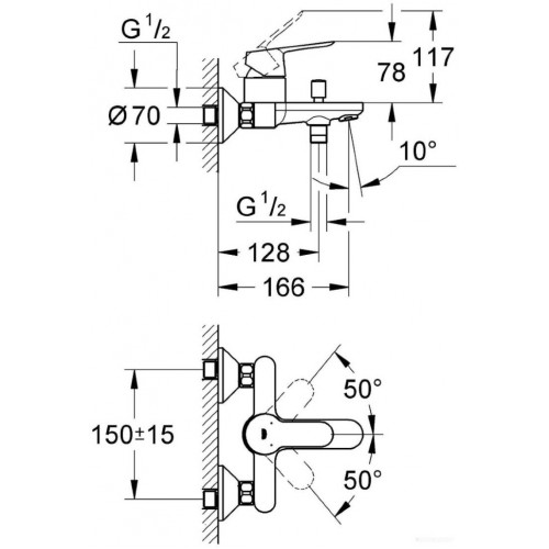 Смеситель Grohe BauEdge 23334000