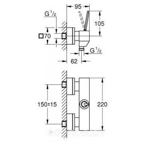 Смеситель Grohe Eurocube Joy 23665000