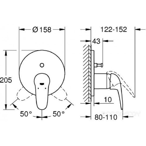 Смеситель Grohe Eurostyle New 24047003 для ванны с душем