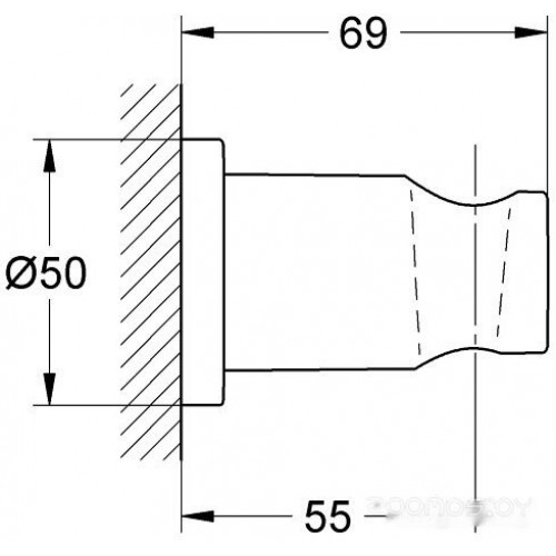 Держатель для душа Grohe Rainshower 27074000 (хром)