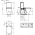 Унитаз Ideal Standard Tesi AquaBlade T008201+T352701+T356801