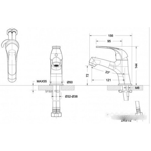 Смеситель Bravat Fit F1135188CP-RUS