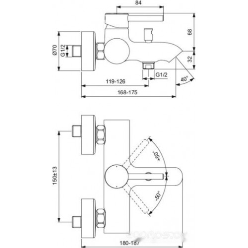 Смеситель Ideal Standard Ceraline BC199XG