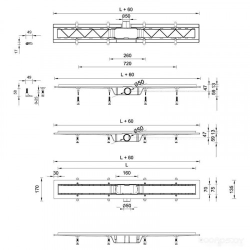 Душевой уголок Ambassador Set 11011205R-ST1