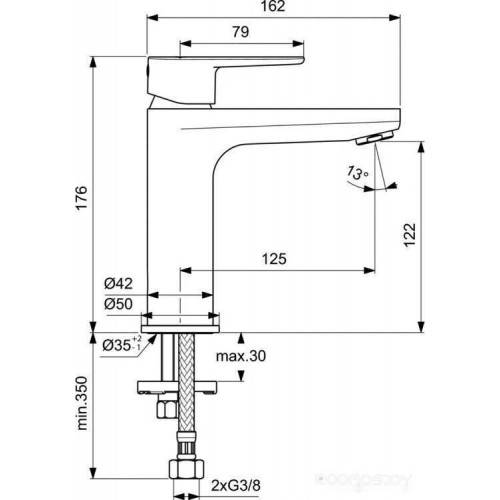 Смеситель Ideal Standard Cerafine O Black BC554XG