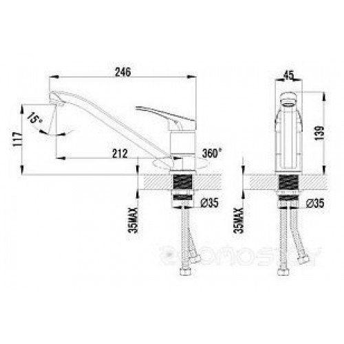 Смеситель Lemark Partner LM6554C