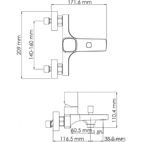 Смеситель Wasserkraft Naab 8601