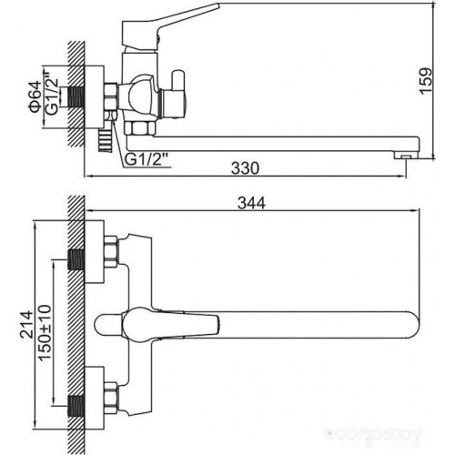 Смеситель Ledeme L2269B