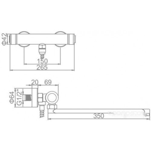 Смеситель Ledeme L2276