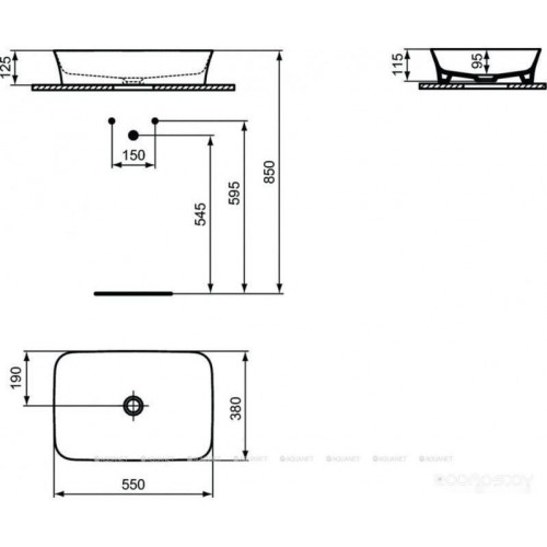 Умывальник Ideal Standard Ipalyss Vessel E207601