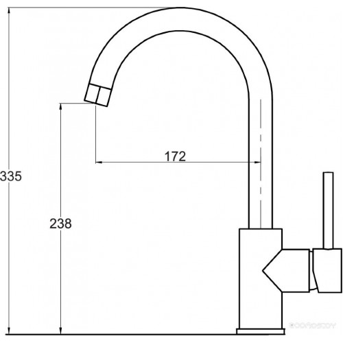 Смеситель AquaSanita Sabia 5523 002 nickel