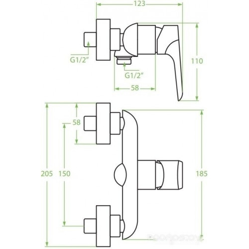 Смеситель Laveo Alea BLE 640D