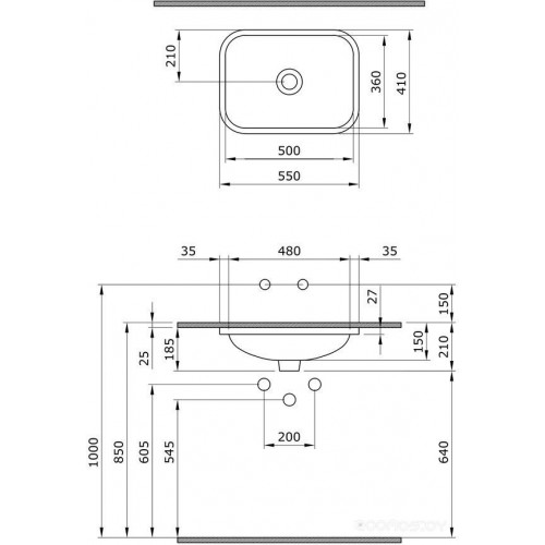 Умывальник Bocchi Scala 1006-001-0125 (белый)