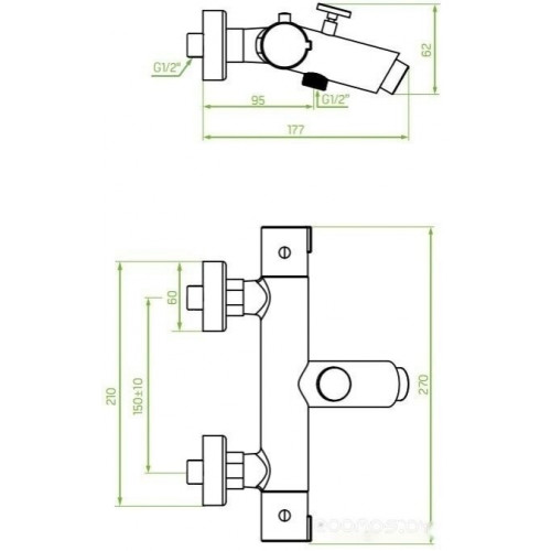 Смеситель Laveo Termico BAT 71TD