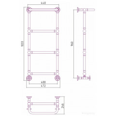 Полотенцесушитель Сунержа Ренессанс 1386 960x400 03-0281-9640