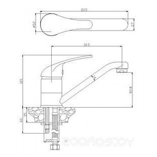 Смеситель Rossinka Silvermix Y40-22