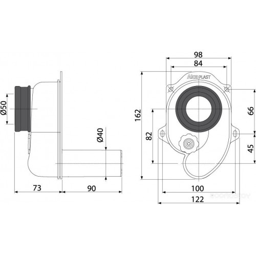 Сифон Alcaplast A45B