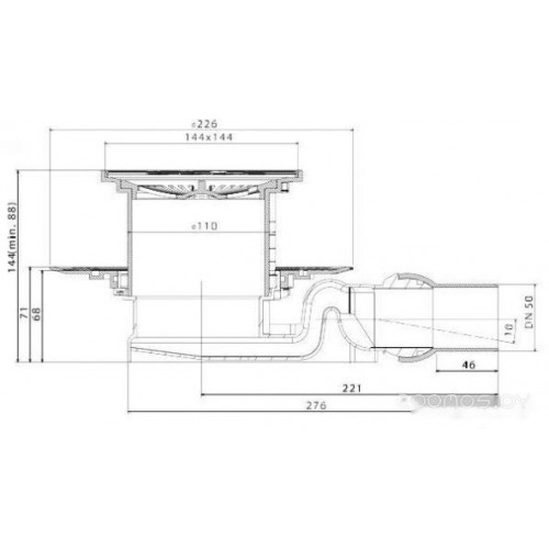 Сифон Pestan Standard Tide 4 maska