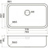 Кухонная мойка Omoikiri Omi 76-U/I-IN 76,5x45,7 нержавеющая сталь