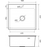 Мойка кухонная GranFest GF-5045 графит