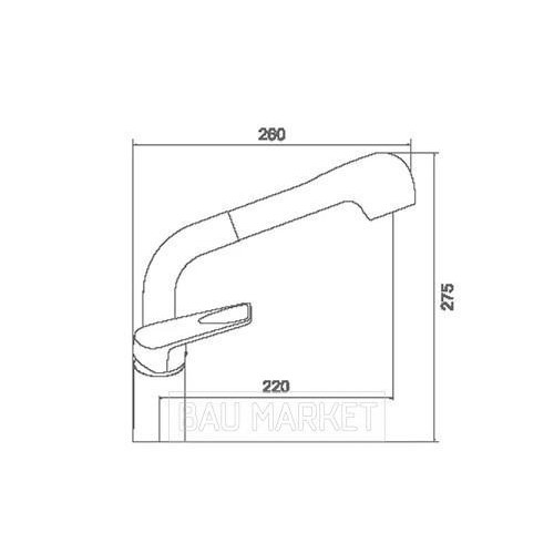 Смеситель для кухни Ledeme L6040 (L6040)