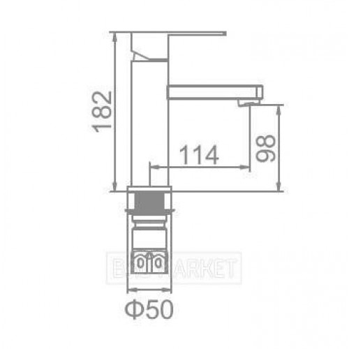 Смеситель для умывальника Ledeme L71033 (L71033)