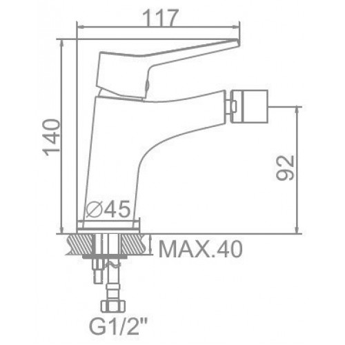 Смеситель для биде Ledeme L5069 (L5069)