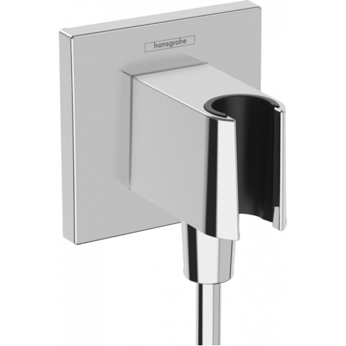 Шланговое подключение Hansgrohe Fixfit E Square 26889000 с держателем, хром