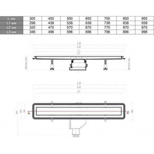 Душевой лоток Pestan Confluo Premium Line White Glass 300 белое стекло