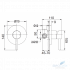 Смеситель для душа Omnires Y Y1245 CR (с механизмом), встраиваемый