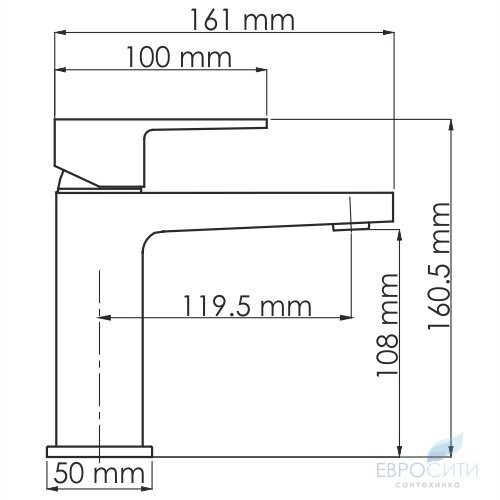 Смеситель для умывальника WasserKraft Abens 2003