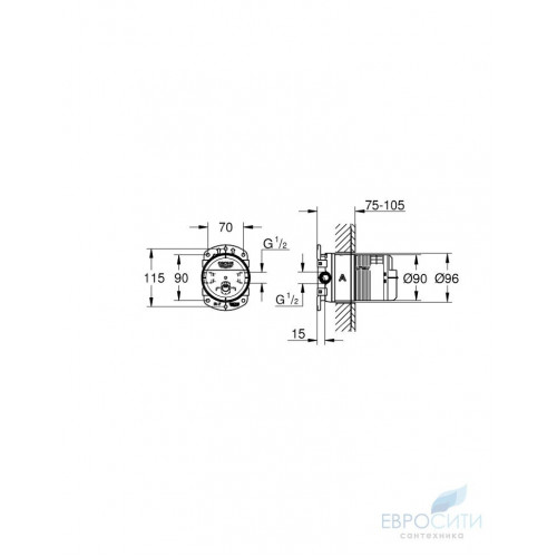 Встраиваемый механизм Grohe 26483000