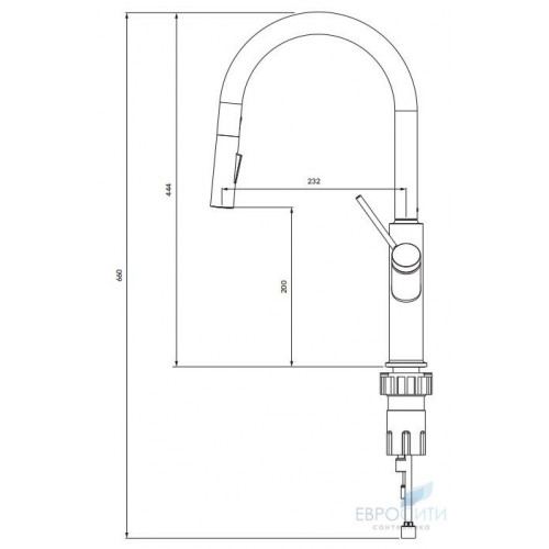 Смеситель для кухни Omnires Bend Gold BE6455 GL