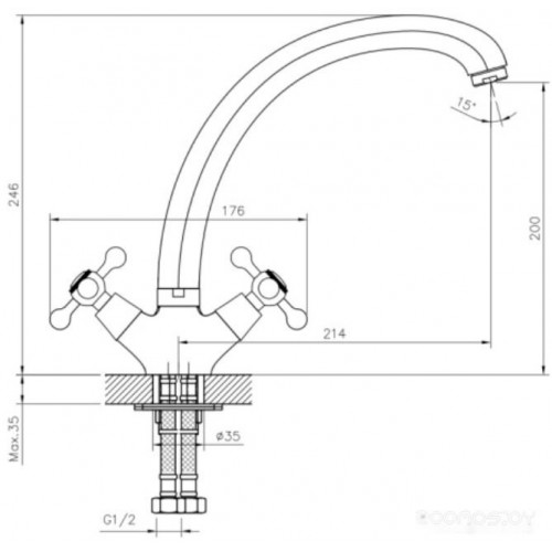 Смеситель DecoRoom DR54029