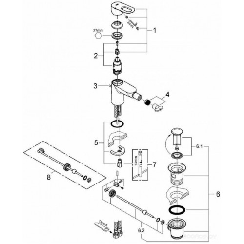 Смеситель Grohe BauLoop 23338000