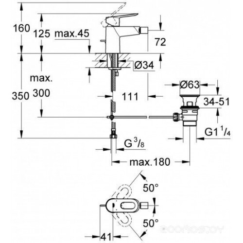 Смеситель Grohe BauLoop 23338000