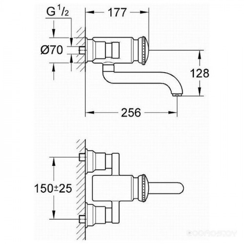 Смеситель Grohe Contromix Public 36113000