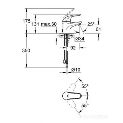 Смеситель Grohe Euroeco 32734