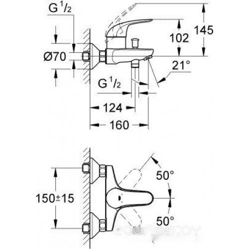 Смеситель Grohe Euroeco 32743000