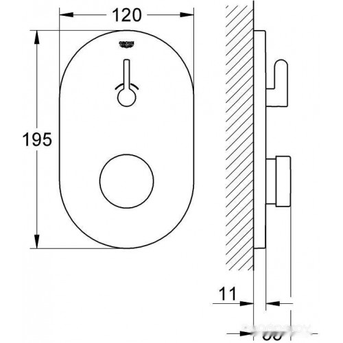 Смеситель Grohe Eurosmart Cosmopolitan T [36321000]