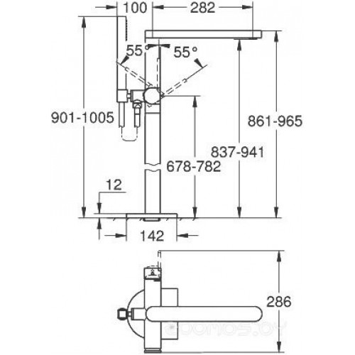 Смеситель Grohe Plus 23846003 напольный