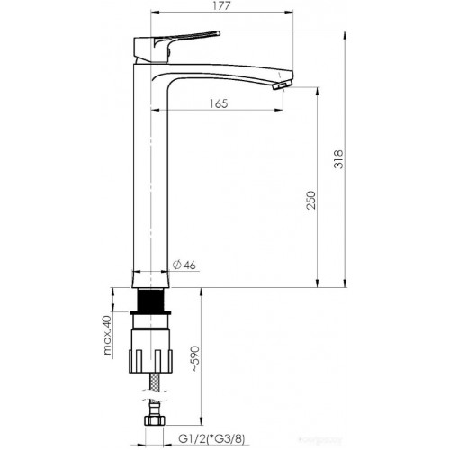 Смеситель Rubineta Nica-18/D NID0008