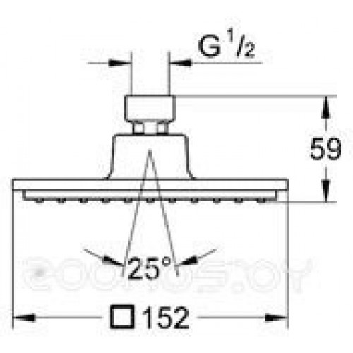 Верхний душ Grohe Euphoria Cube 150 (27705 000)