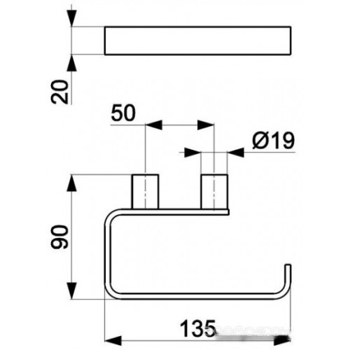 Держатель для туалетной бумаги Armatura 864-022-00