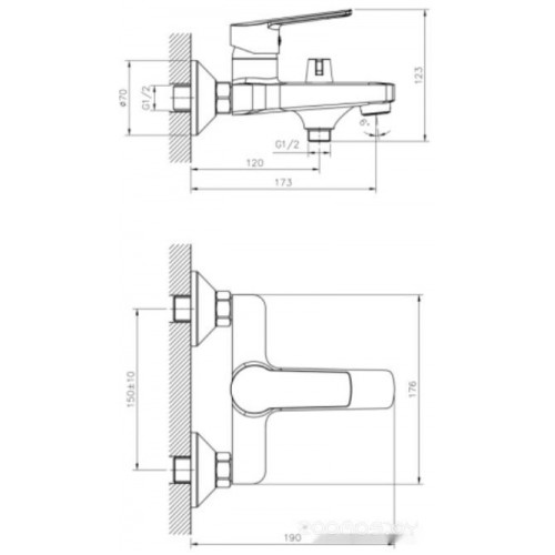 Смеситель DecoRoom DR22036