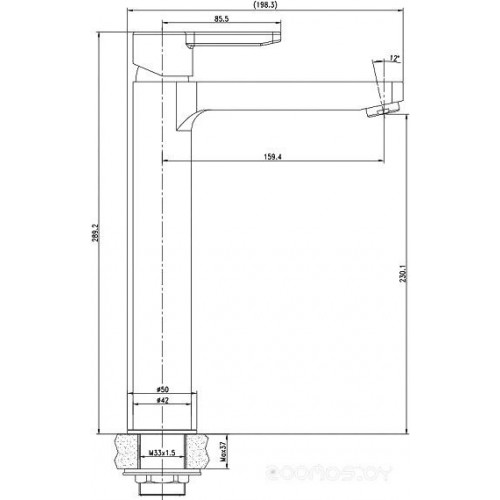 Смеситель IDDIS Sena SENSB01i01 для раковины